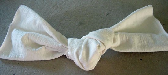 How to make a chair back slipcover