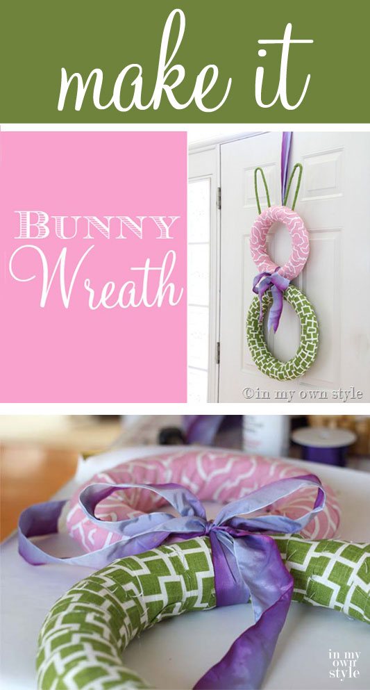 Spring decorating project. Easy to make spring or Easter wreath using two wreath forms and plastic hangers. | Oducu