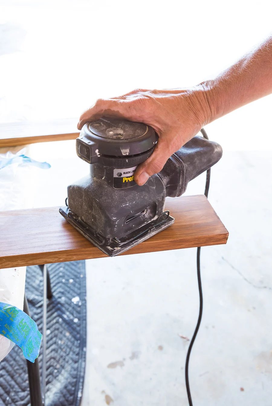 how to stain and prep wood slats