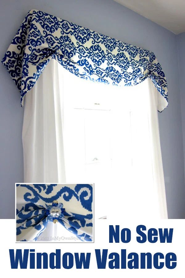 How to Make a No Sew Window Treatment