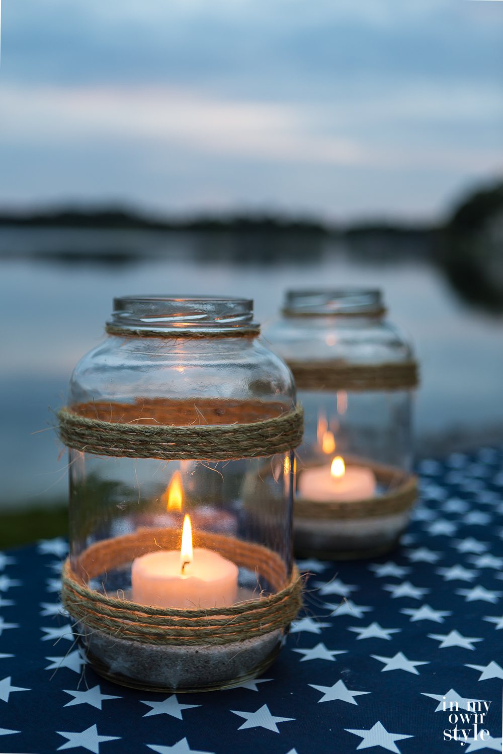 Homemade candle lantern idea that you can customize to fit your decor.