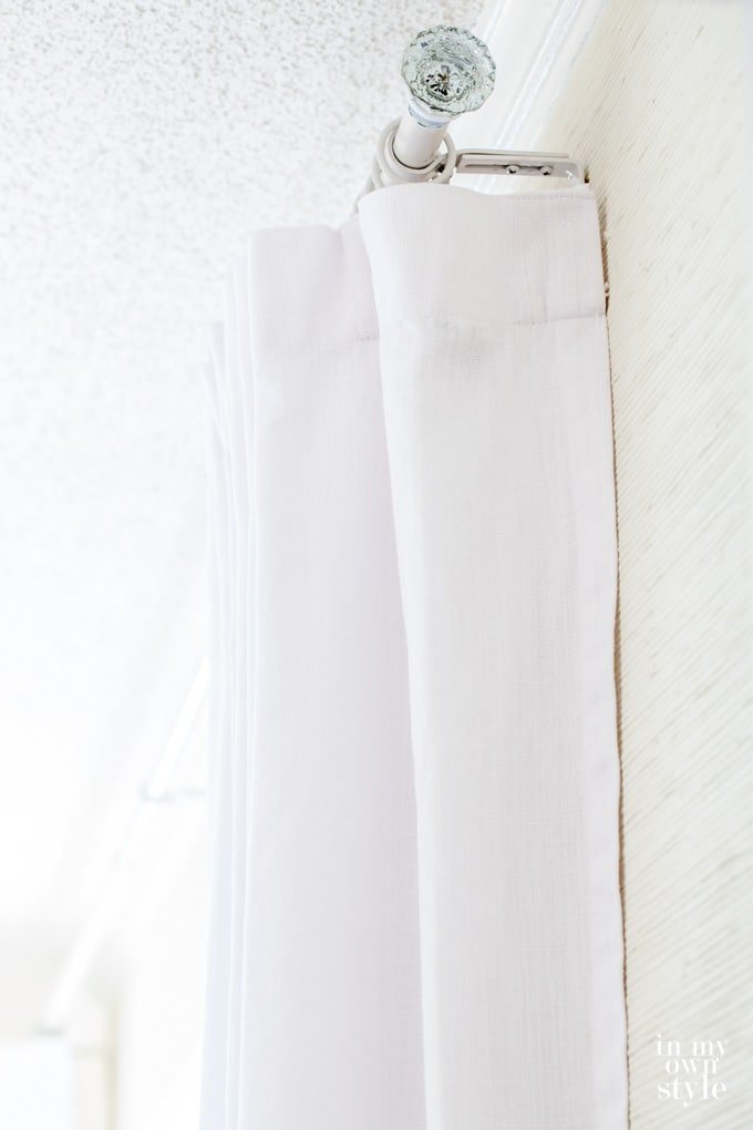 Door knob curtain rod finial ideas to make