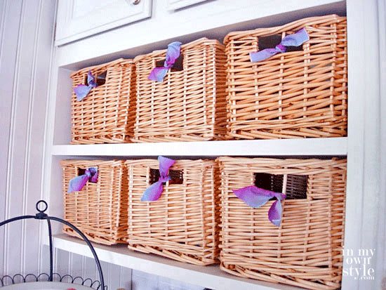 Ideas for decorating baskets