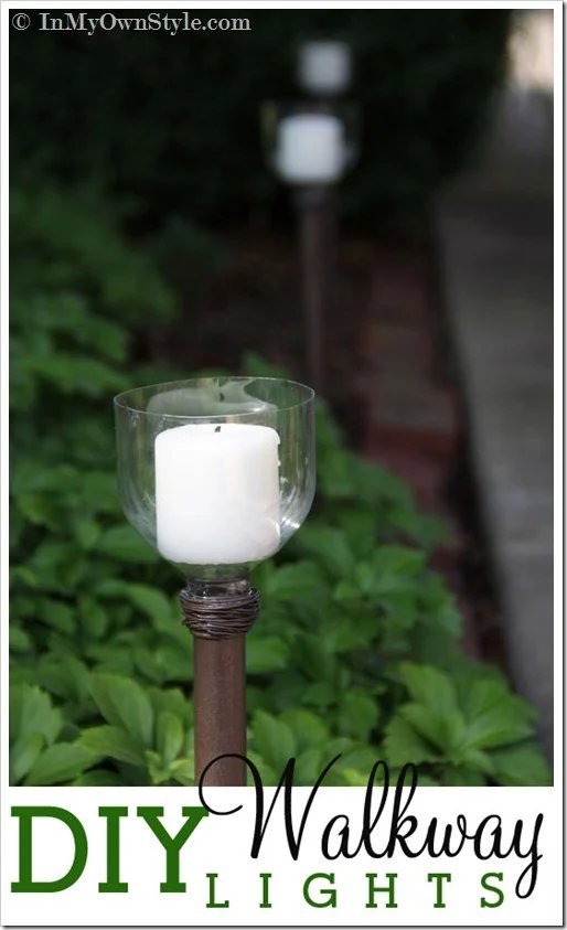 How to Make an Outdoor Walkway Candle Light