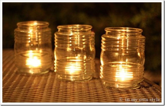 Candle holder ideas - repurposed