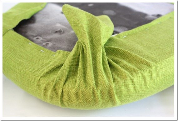 How to cover a seat cushion: Office Chair Makeover