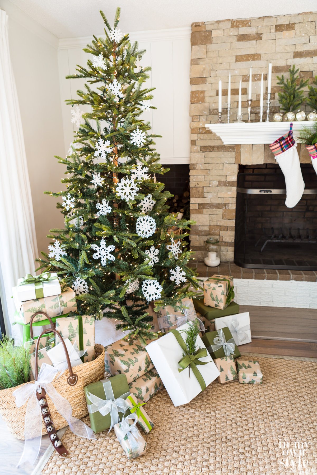 How to Make Paper Snowflakes Into Ornaments Using Paper Doilies