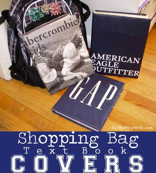 How To Make Shopping Bag Textbook Covers