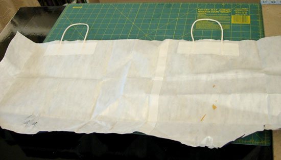 How to cover a book with a paper bag