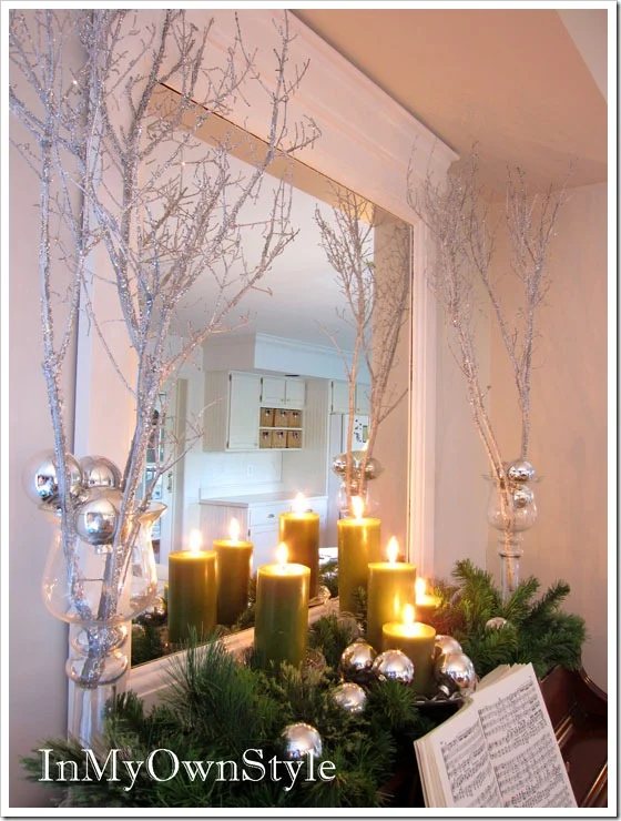 Sparkly Glitter Branches for Holiday Decorating