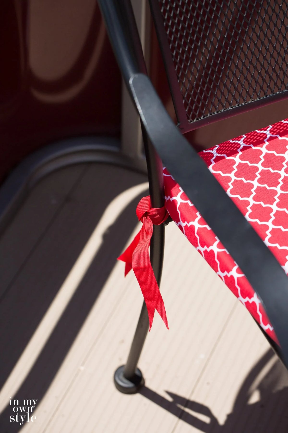 no sew seat cushion