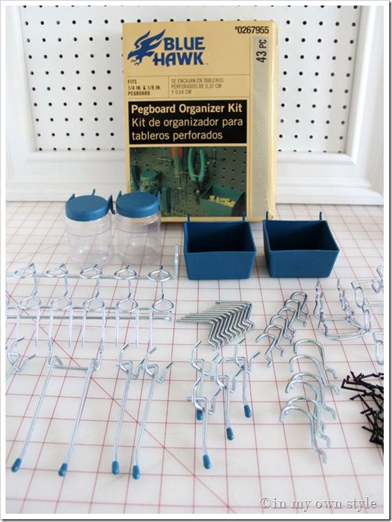 Pegboard-Set for Organizing tools