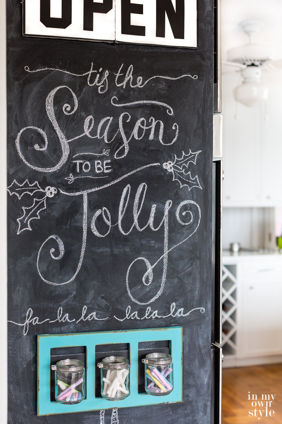 How to paint a wall to make it a floor to ceiling chalkboard wall.