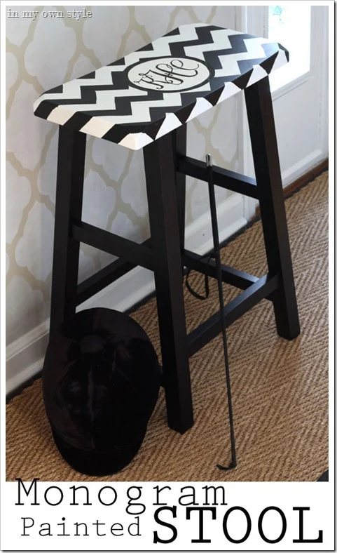 How to Paint a Monogram on Furniture