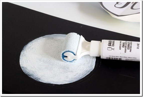How-to use a foam craft paint roller