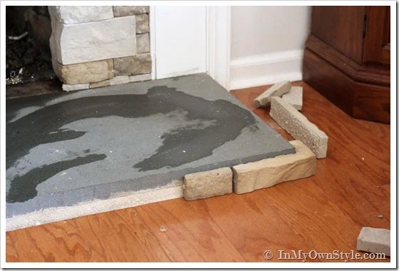How to paint a fireplace hearth