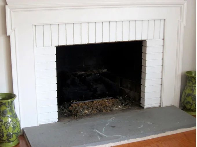 How to Paint a Concrete Fireplace Hearth to Look Like Stone