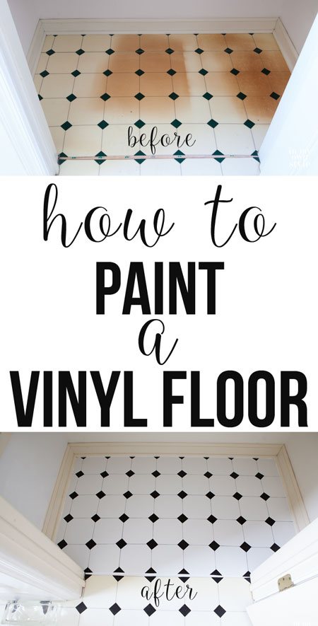 How to fix a damaged vinyl floor. Use this paint to do it so it lasts. | Oducu