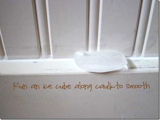 Tip-Ice-Cube-to-smooth-caul