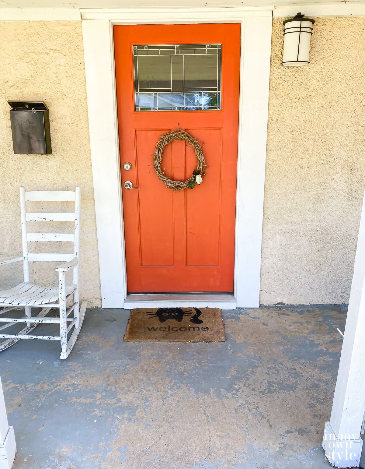 How to Paint and Stencil a Concrete Porch or Patio