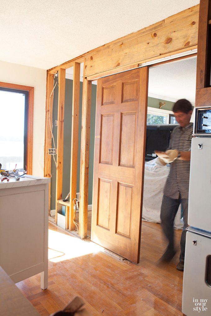 Removing a wall between two rooms