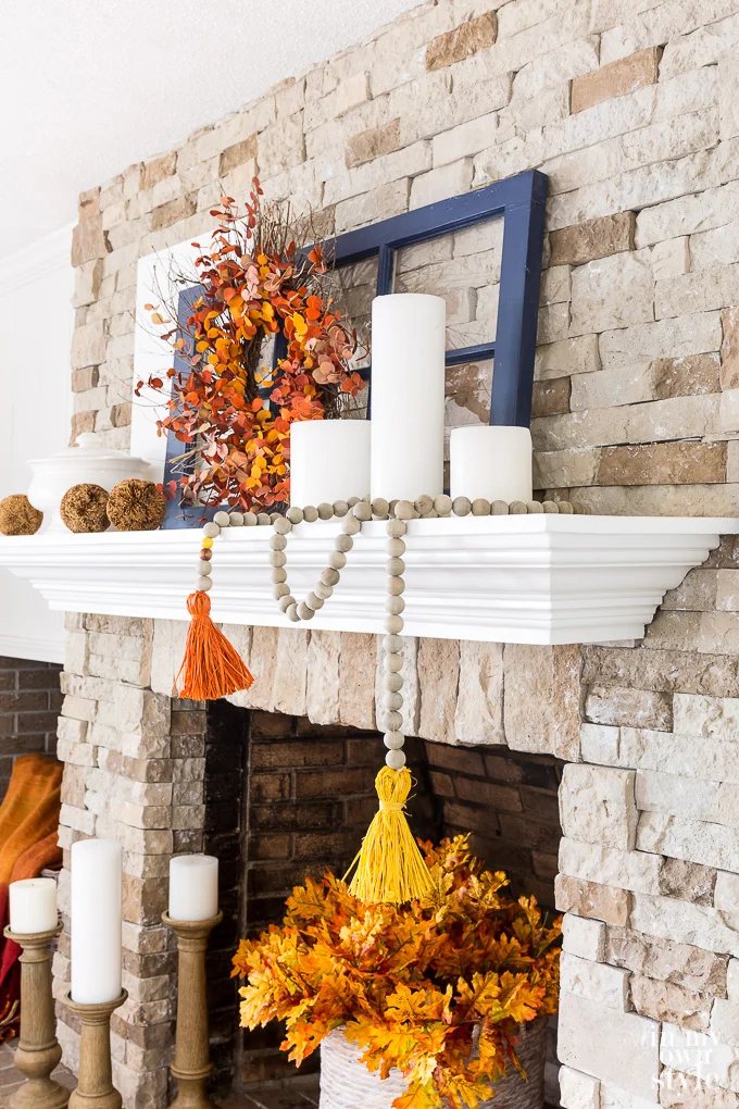 Decorate Your Fall Fireplace Mantel Like a Designer