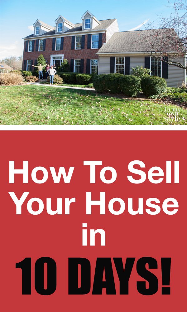 How to sell a house in 10 days! Yes it can be done. It takes some work, but it can be done even in today's real estate market. Sharing how my husband made it happen. | Oducu