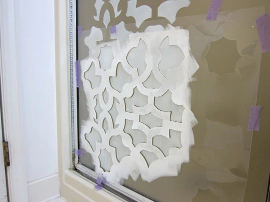 How to stencil a door