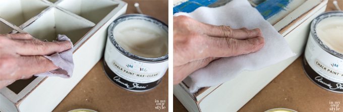 How to apply chalk paint wax