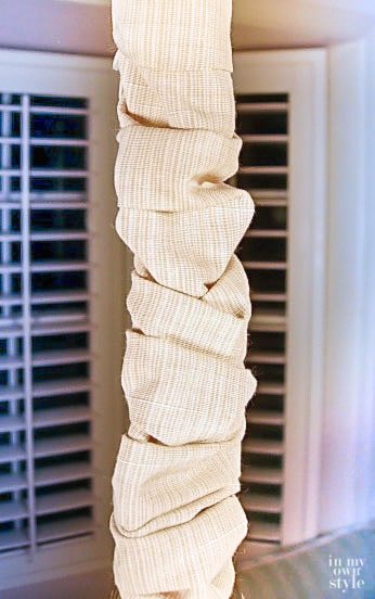 How to Make a Chandelier Chain Cover step by step photo tutorial