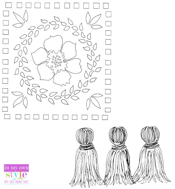 Free Painted rug stencil pattern