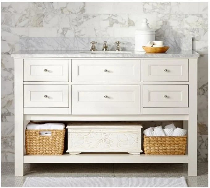 How to Repurpose a Sideboard into a Sink Vanity
