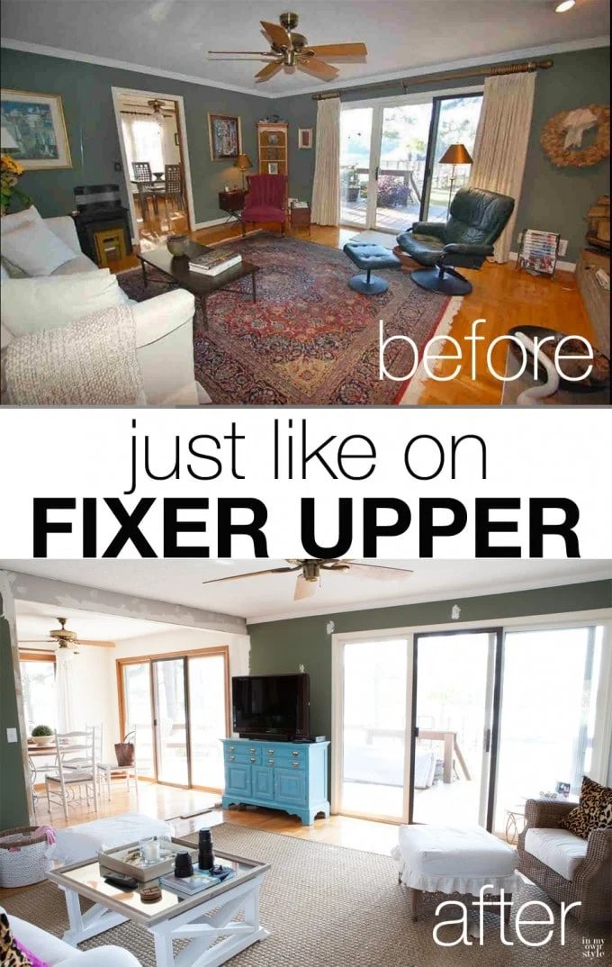 Home Improvement like on the show Fixer Upper. Updating a 1970's era lakefront home on a budget. Follow my progress on my blog. Our first big renovation project was removing a wall that was between the kitchen and living room. It really opens up the space and water views. | Oducu