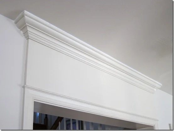 How-to-install-decorative-molding above a door