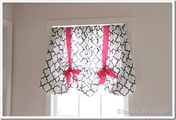 How to use a fitted sheet to make a window treatment