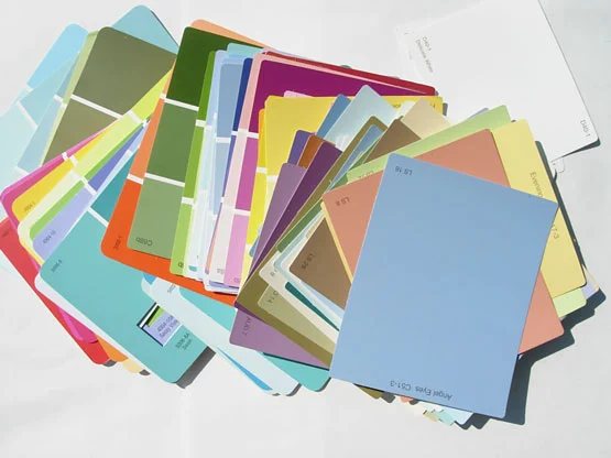 Decorating with Paint Chips