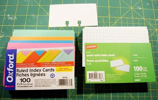 WalMart Index Cards