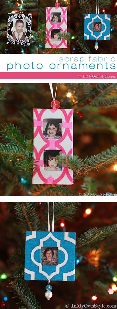 Use-up-scrap-fabric---even-the-smallest-pieces-to-make-these-colorful-photo-Christmas-tree-ornaments