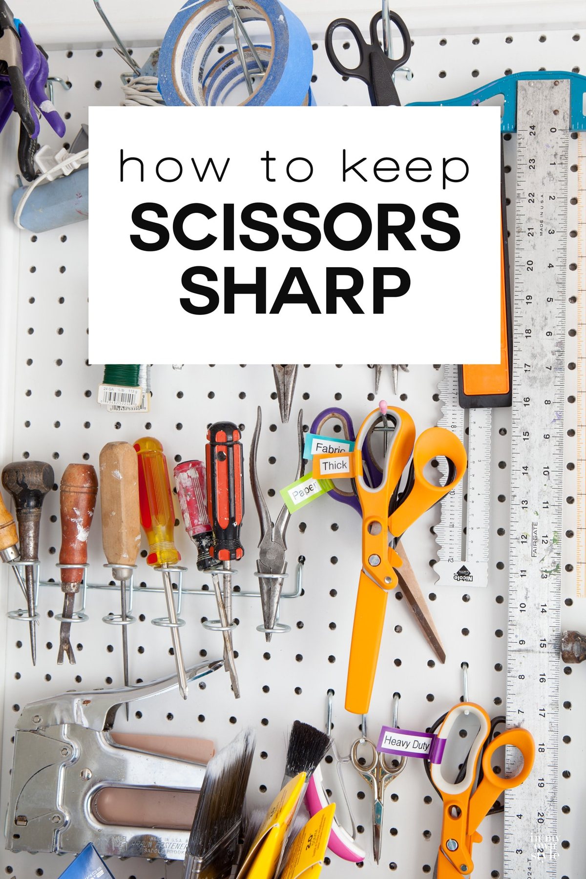 Crafty Tip: Keeping Scissors Sharp