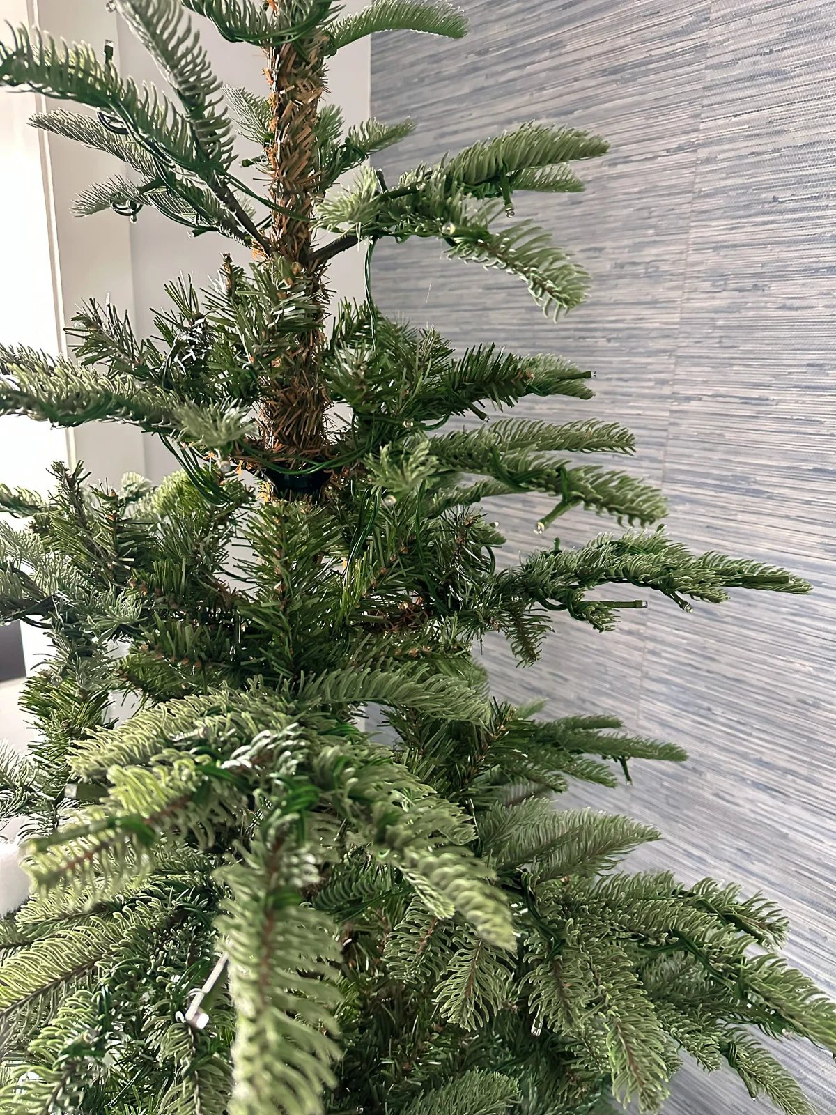 7' King Noble Fir Artificial Christmas Tree with 500 Warm White LED Lights
