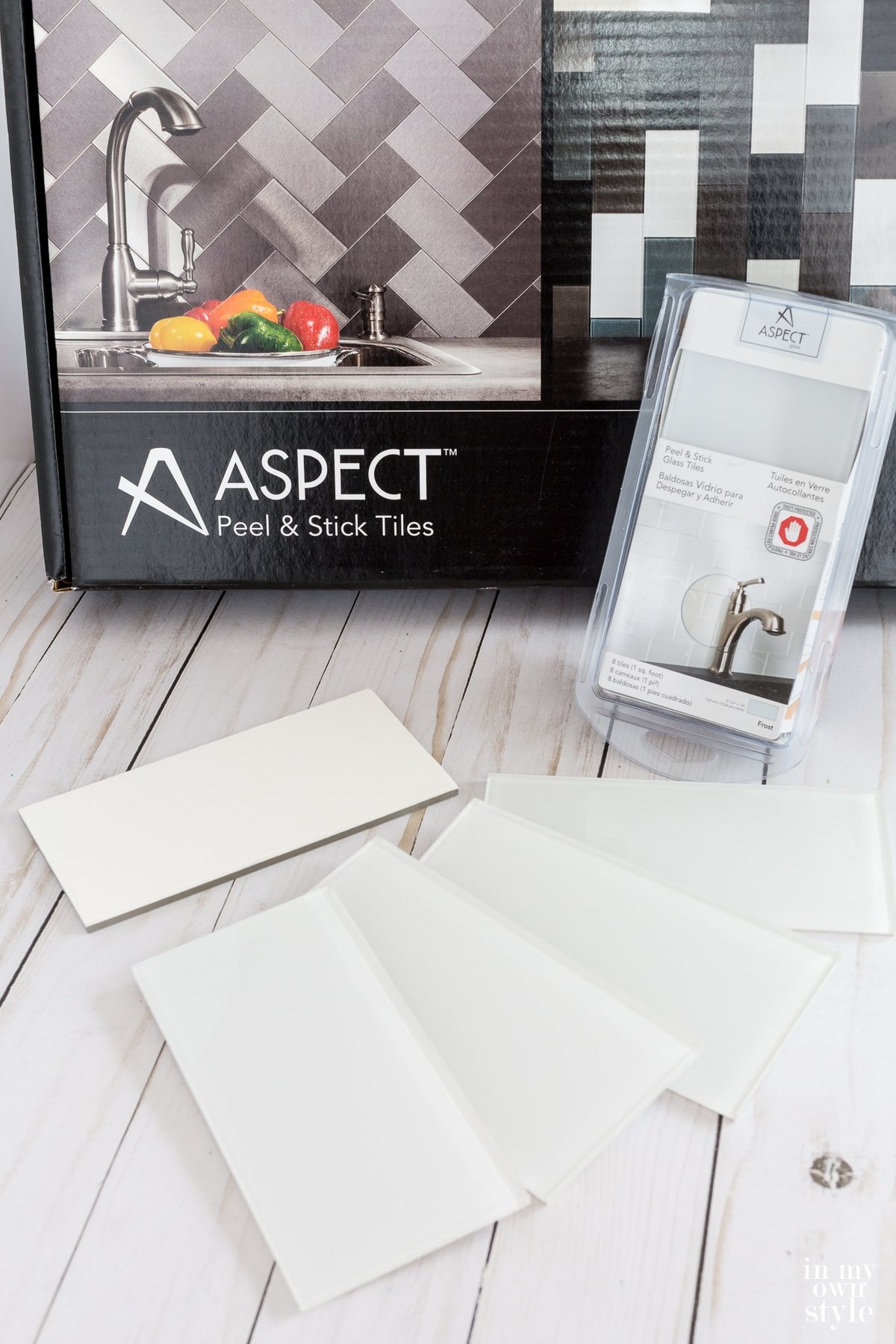 Aspect Peel and Stick tiles