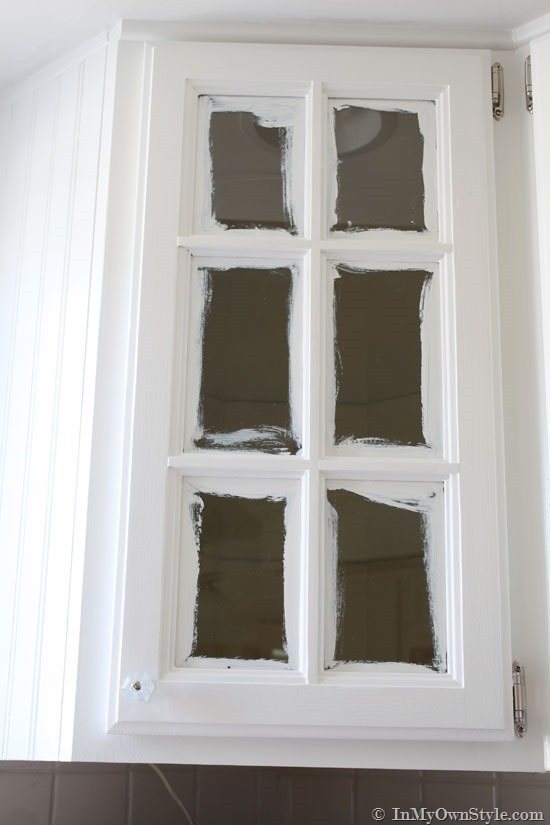 How-to-paint-a-glass-cabinet-door