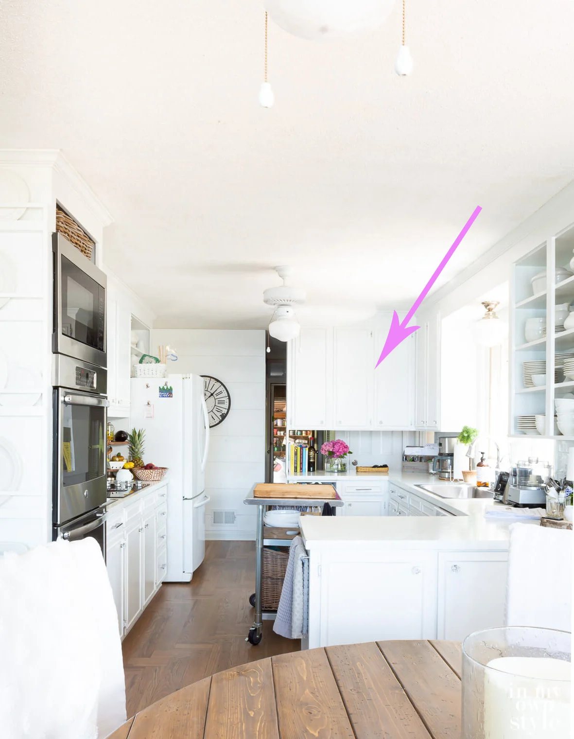 Reveal: Kitchen Wall After Removing Upper Cabinets