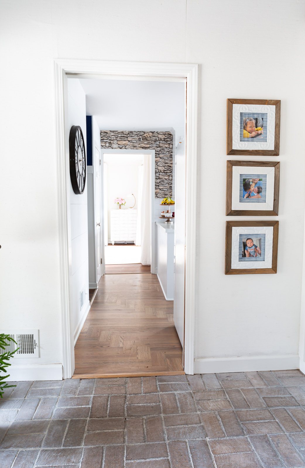 view of kitchen from foyer