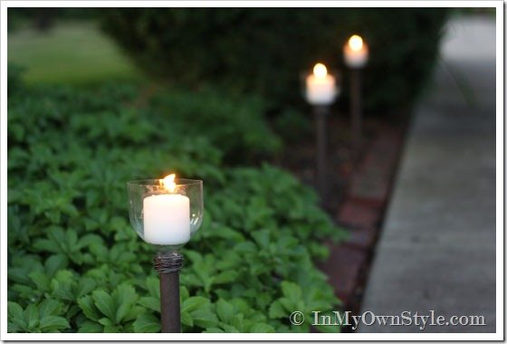 DIY Plastic-Bottle-Candle Holder