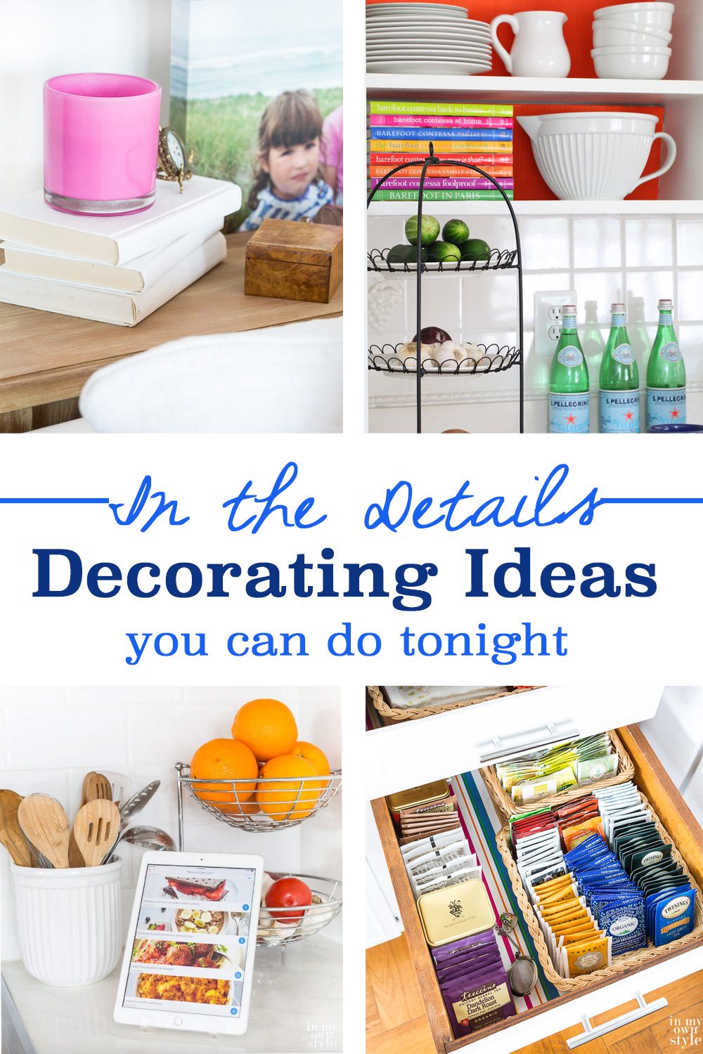 Decorating with small details that will add up to create style