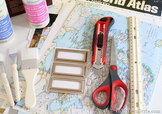 Decorating-with-Maps-and-decoupage
