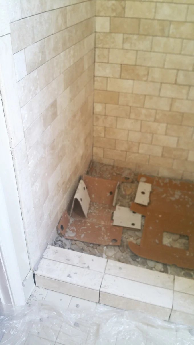 grouting a stone tile shower
