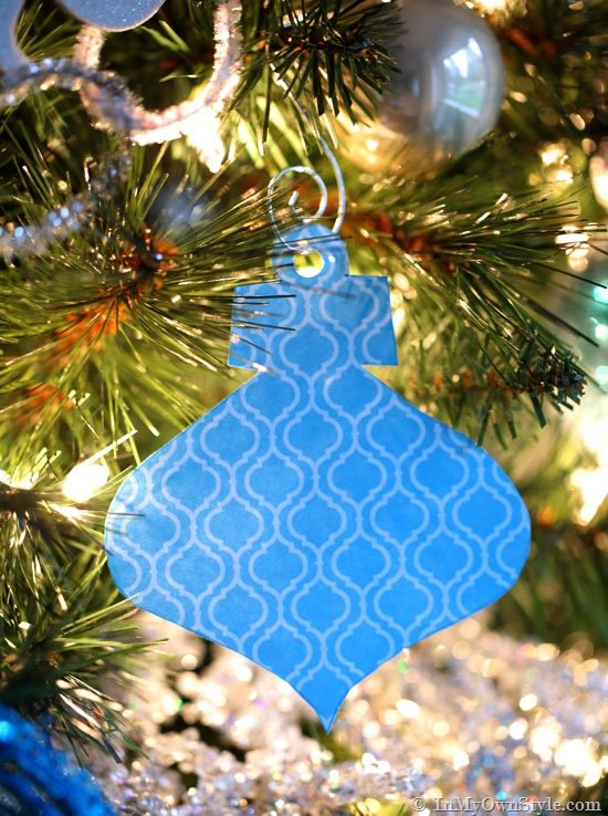 Semi-Handmade Paper Christmas Ornaments