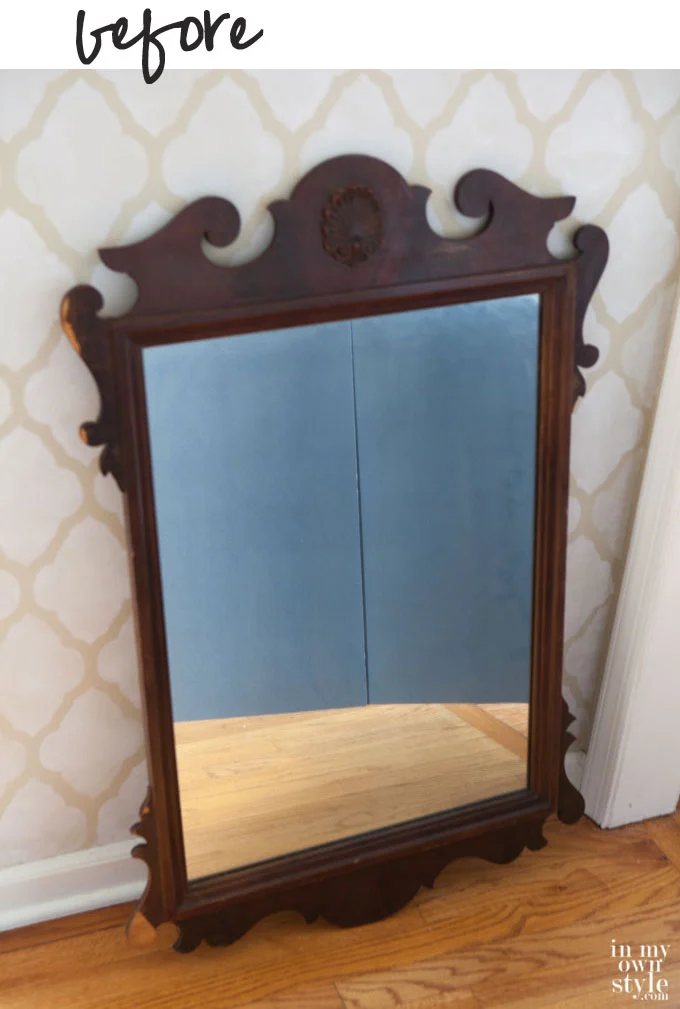 Mirror Makeover Using Annie Sloan Chalk Paint